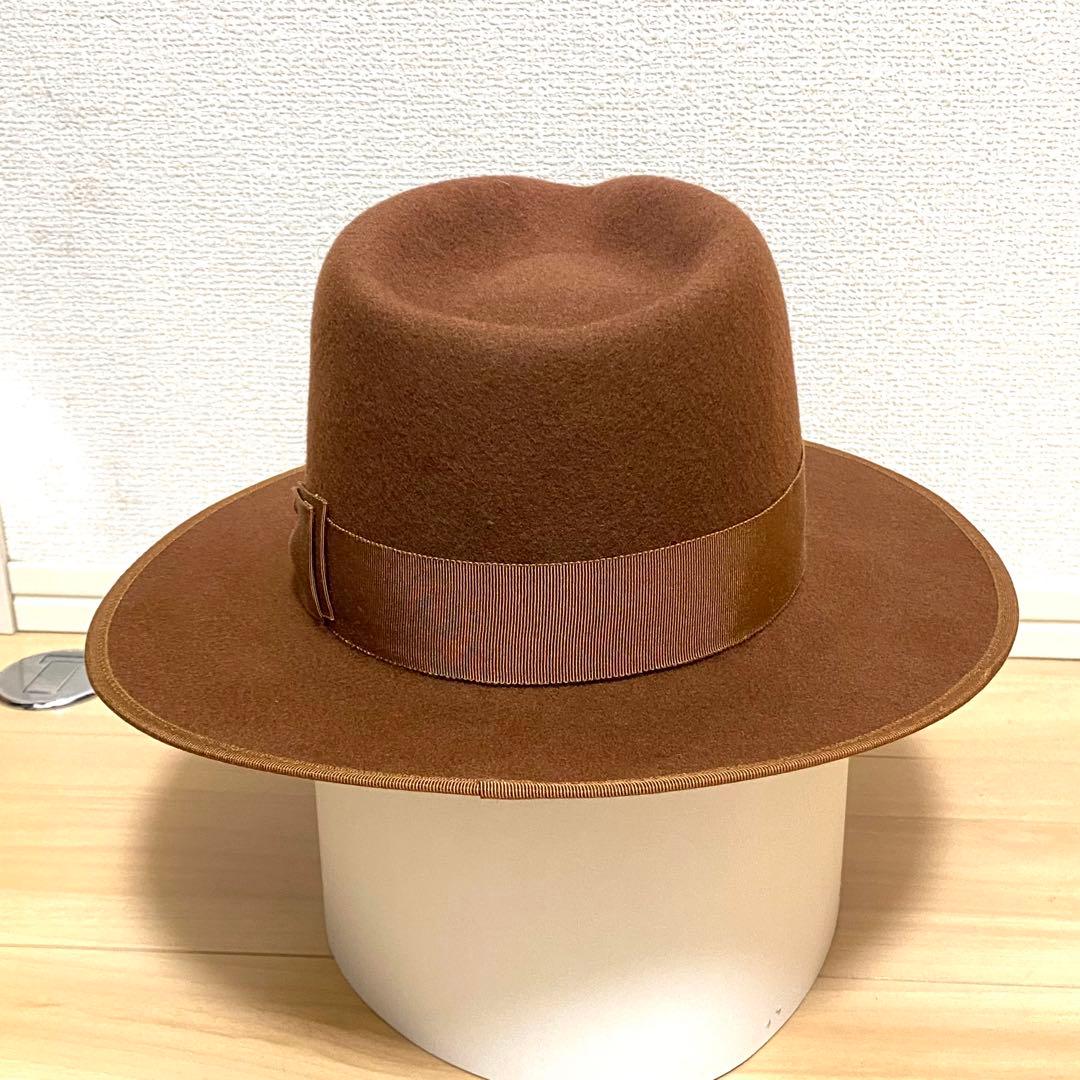 [美品激レア]OLD CROW GLAD HAND中折れハット茶色M