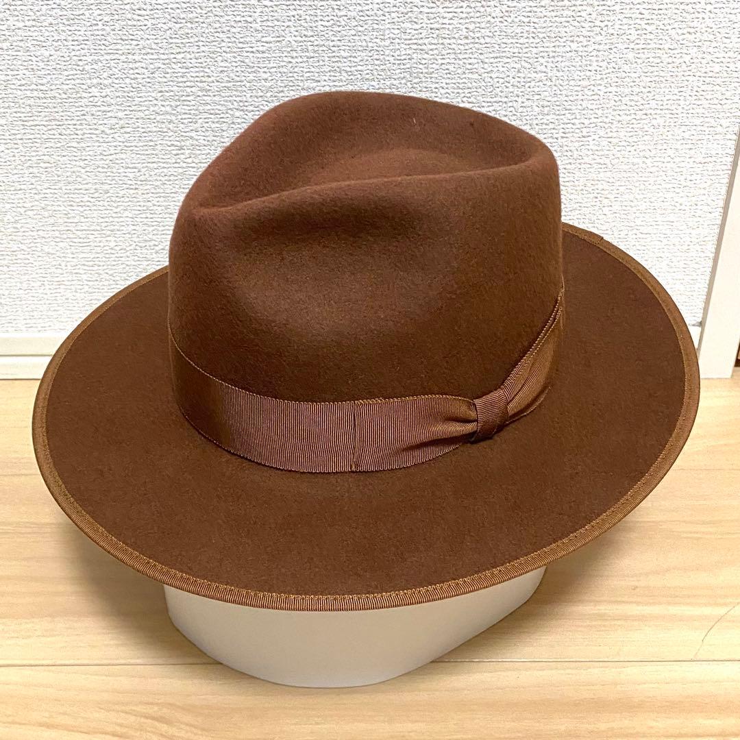 [美品激レア]OLD CROW GLAD HAND中折れハット茶色M