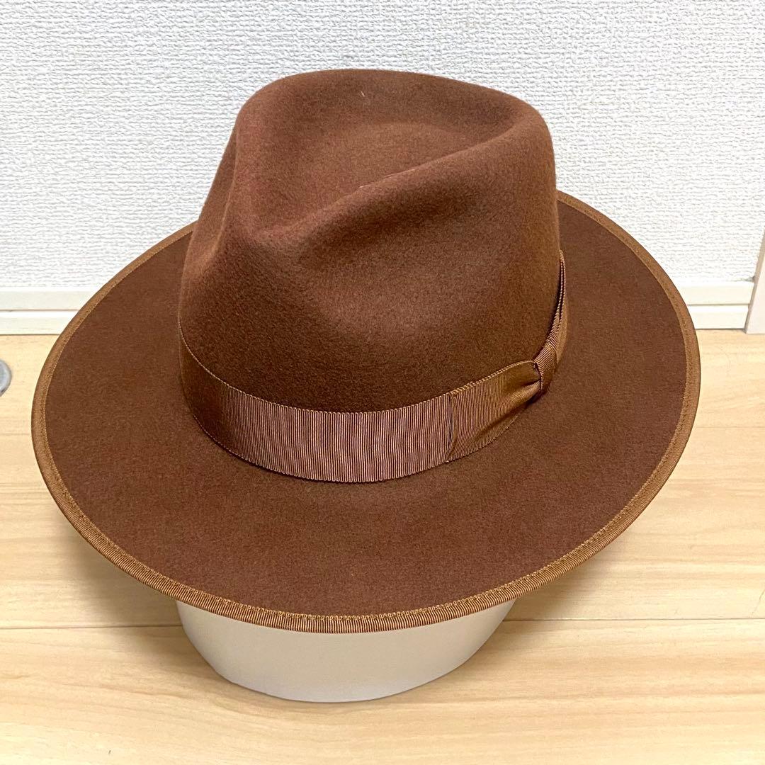 [美品激レア]OLD CROW GLAD HAND中折れハット茶色M