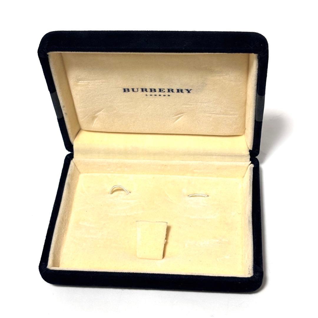 極美品✨箱付き✨バーバリー ネクタイピン カフスボタンセット シルバー