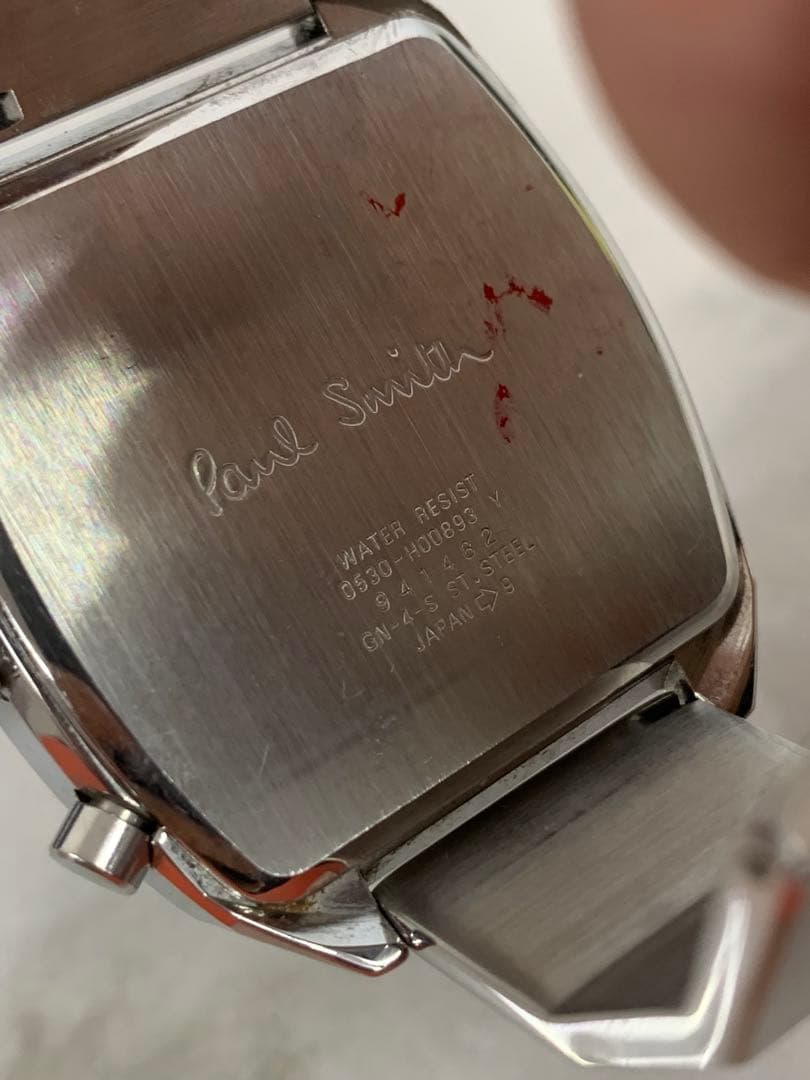 ＋【ジャンク/不動】Paul Smith ポールスミス ブルー文字盤 腕時計