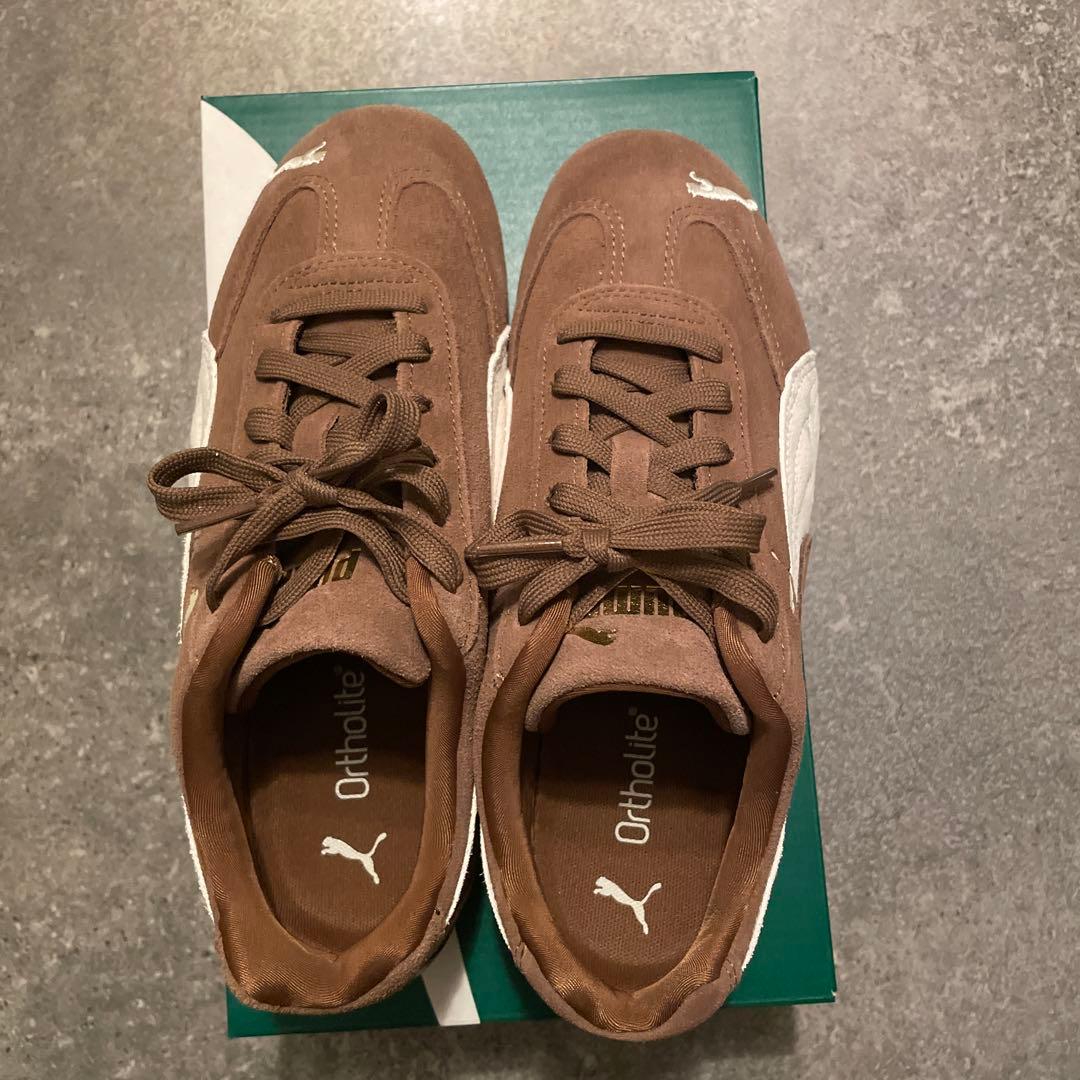 再値下げ　⭐︎美品⭐︎PUMA スピードキャットブラウン スニーカー　24.5㎝