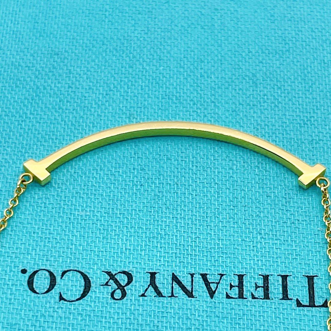 Tiffany & Co. ネックレス　Tスマイル K18　スモール YG750