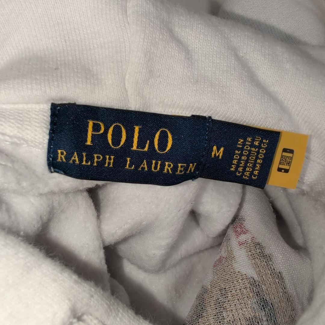 希少✨ラルフローレン　ポロベア　ビッグポニー　ホワイトパーカー M 限定　完売