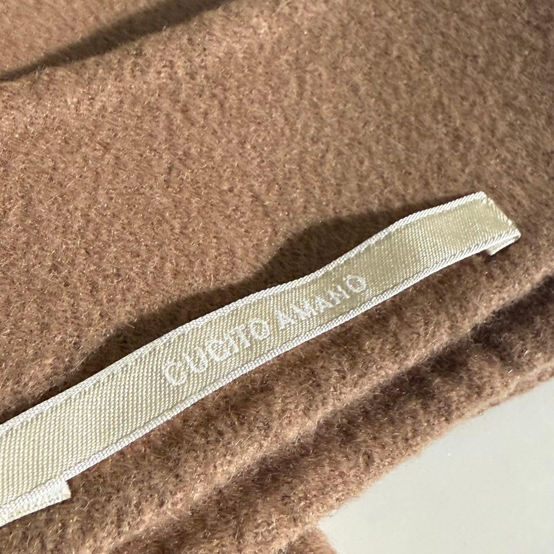 極美品　Max Mara クチートアマーノ　アンゴラコート　キャメル