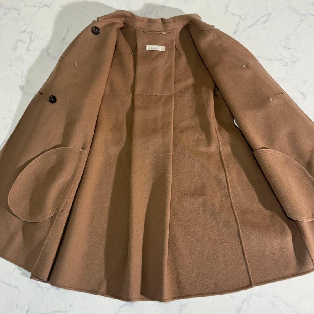 極美品　Max Mara クチートアマーノ　アンゴラコート　キャメル