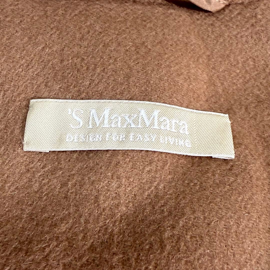 極美品　Max Mara クチートアマーノ　アンゴラコート　キャメル