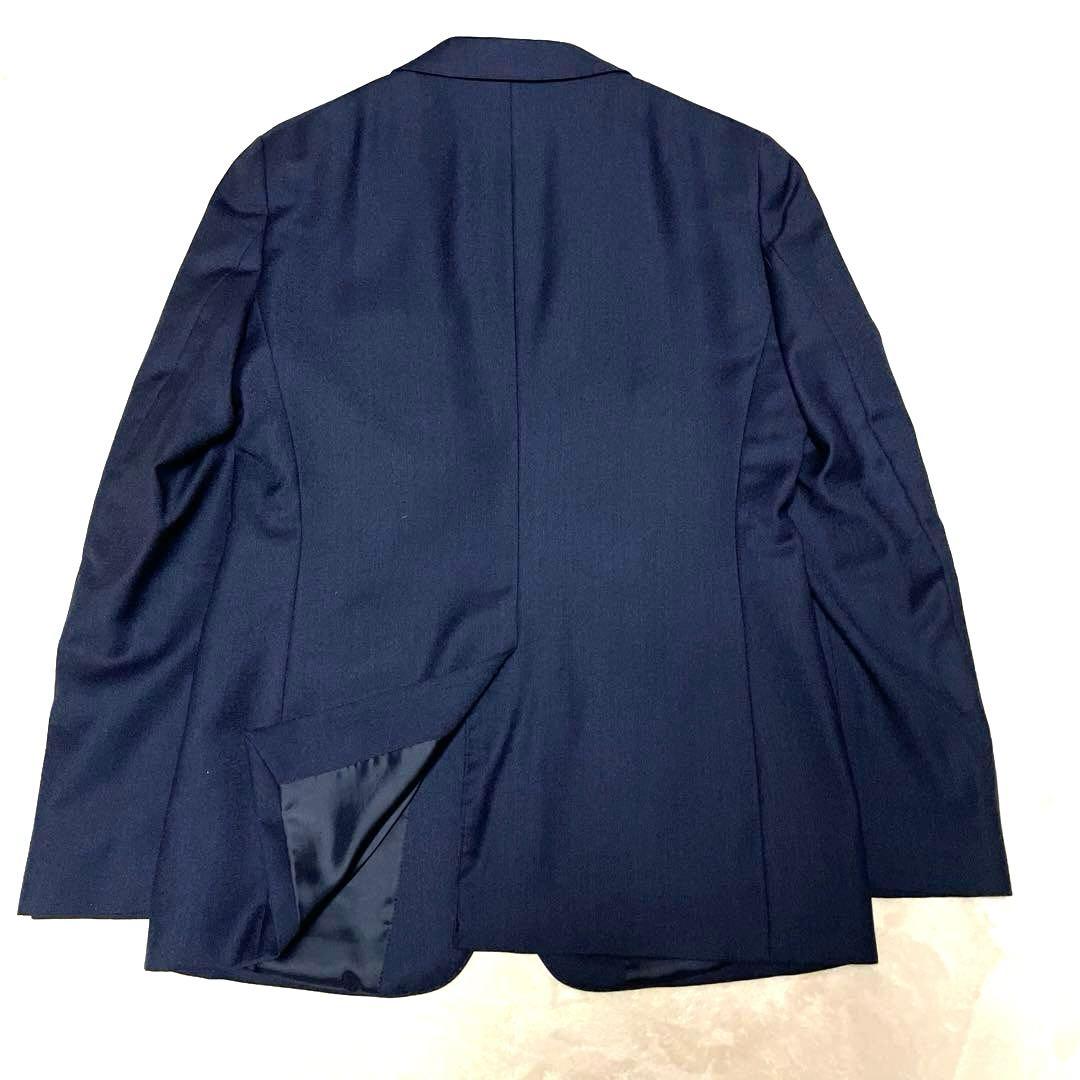 【美品】スーツセレクト　A6 ネイビー 3ピースビジネススーツ