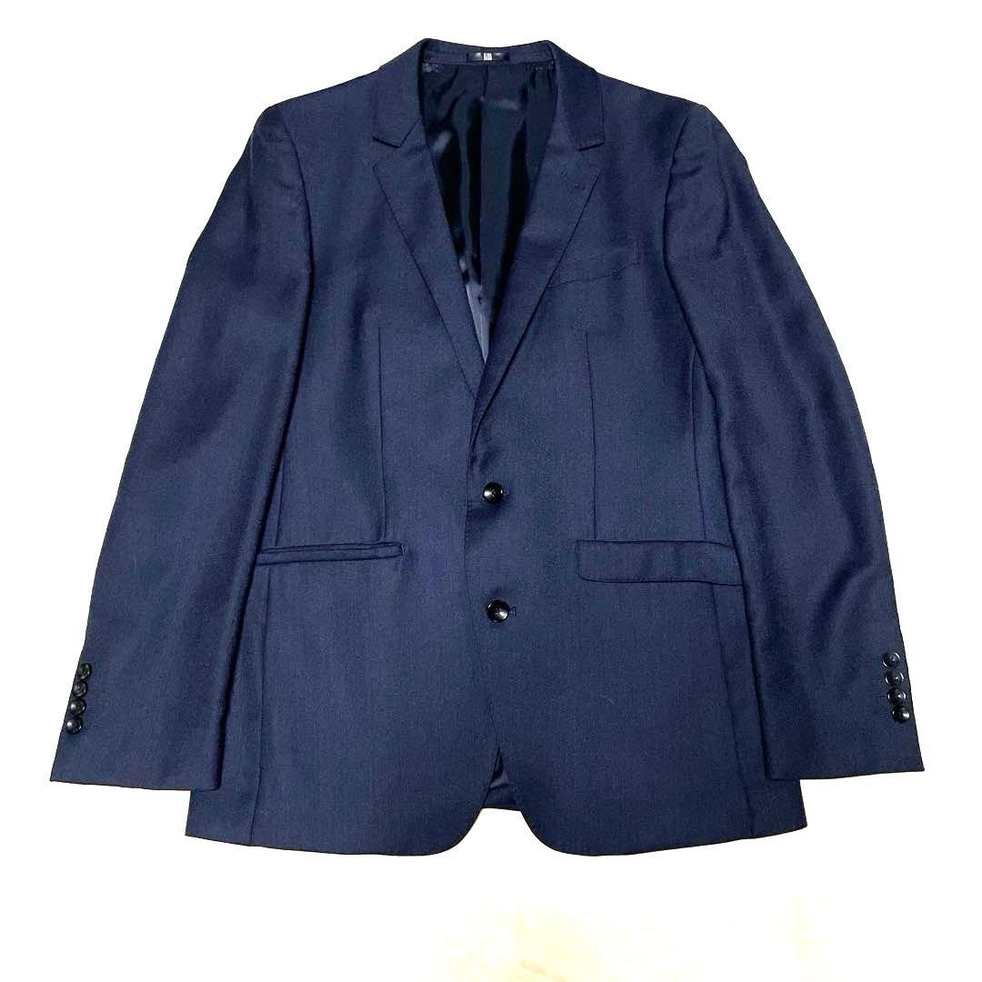 【美品】スーツセレクト　A6 ネイビー 3ピースビジネススーツ