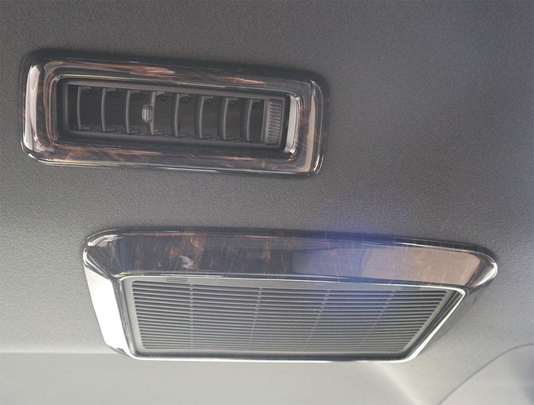 ハイエース 200系 黒木目 リアエアコンパネル インテリアパネル