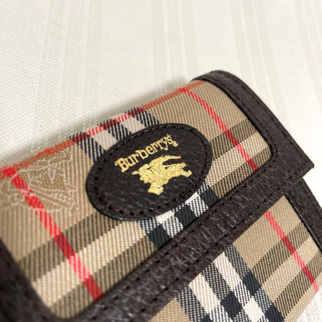 未使用品 バーバリー 小銭入れ ケース シャドーホース ノバチェック