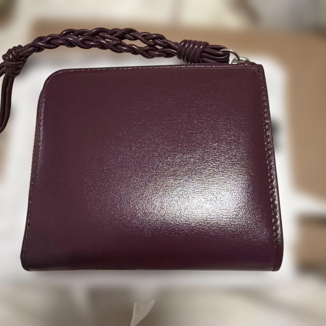 さらにお値下げ☆JIL SANDER バーガンディ ケース ミニウォレット