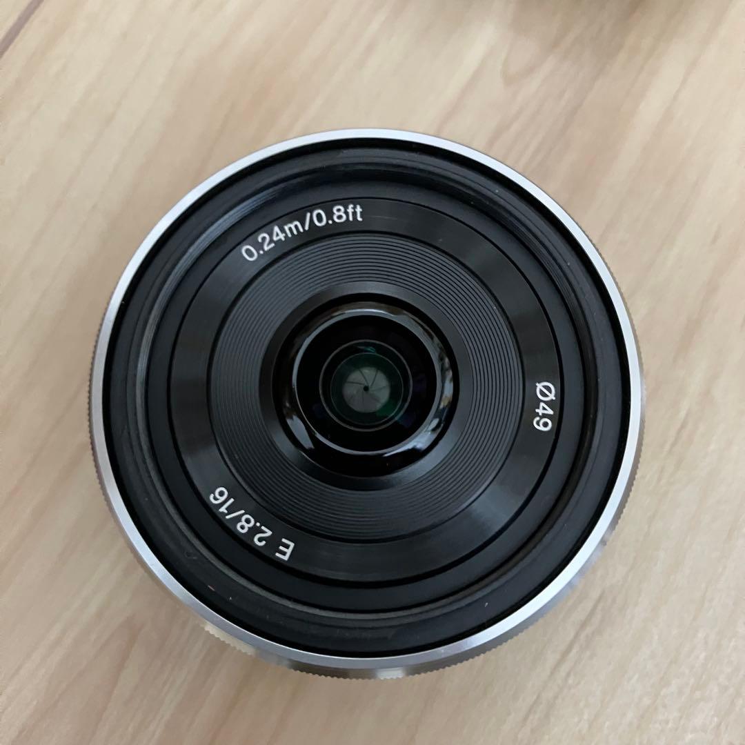 SONY E 16mm F2.8 SEL16F28シルバー キレイ 動作写りOK