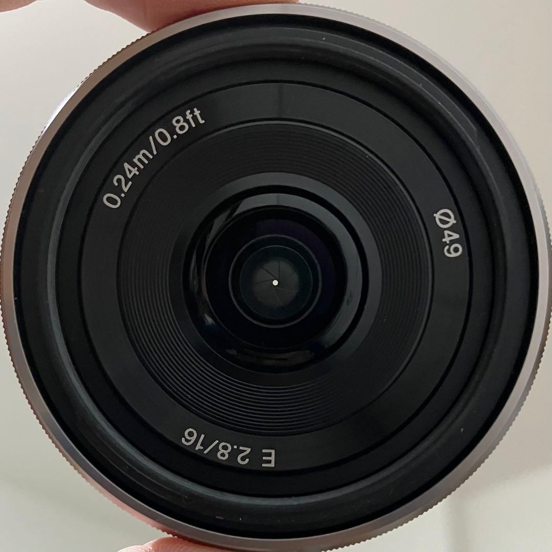 SONY E 16mm F2.8 SEL16F28シルバー キレイ 動作写りOK