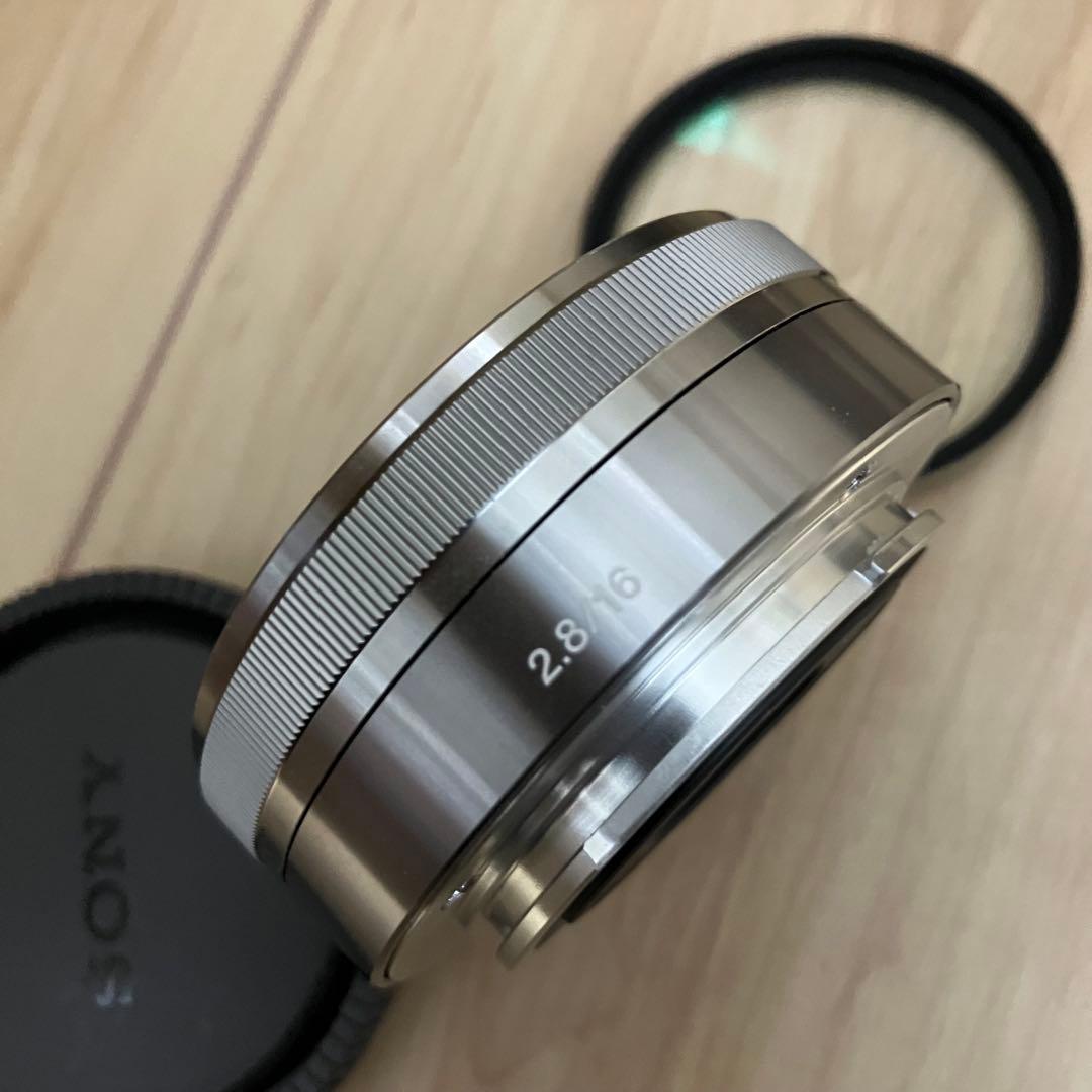 SONY E 16mm F2.8 SEL16F28シルバー キレイ 動作写りOK