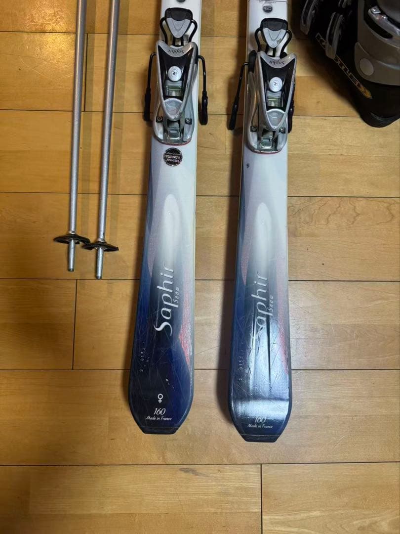 ROSSIGNOL レディース用　スキー３点セット　160センチ