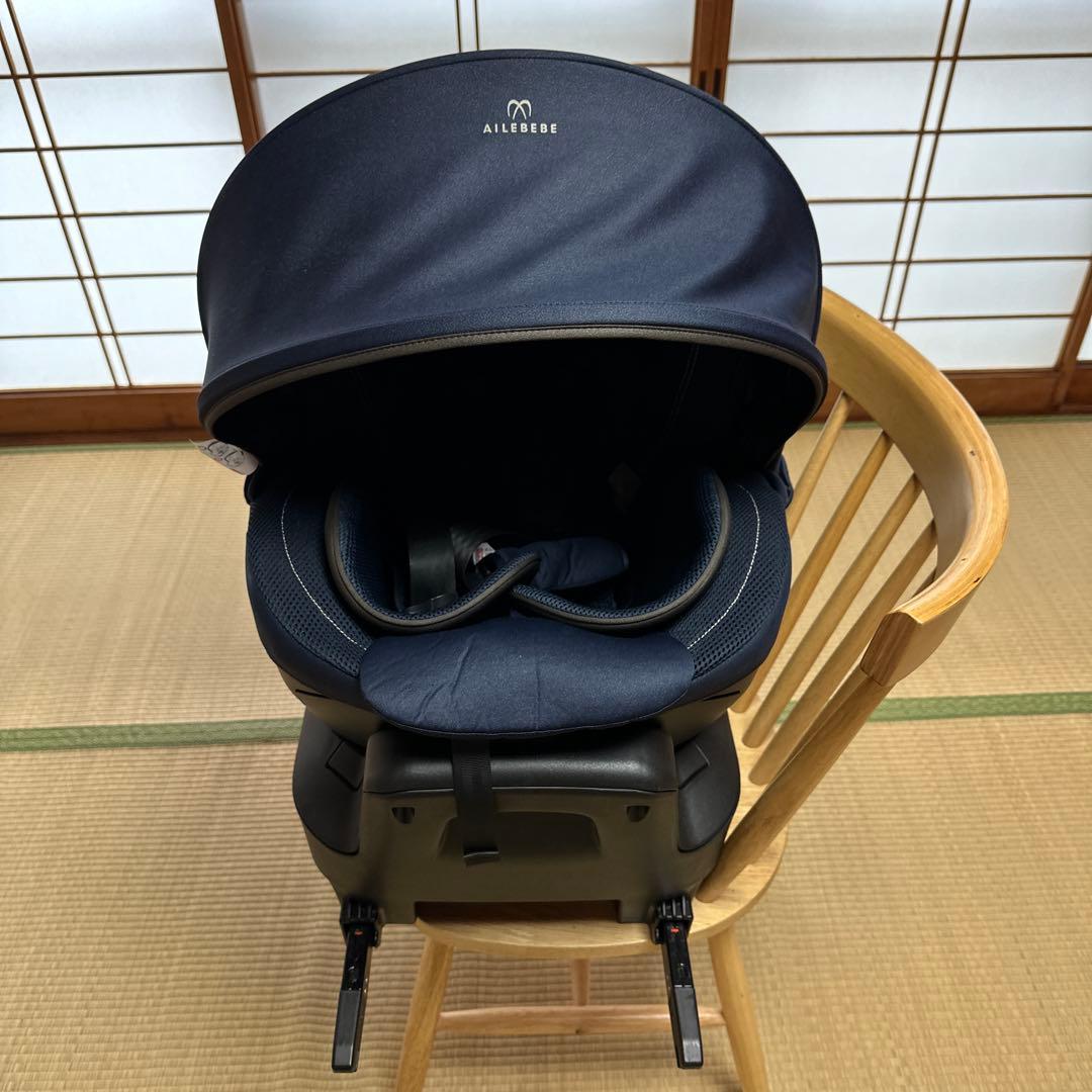 エールべべ チャイルドシート クルット4iグランス　カームネイビー