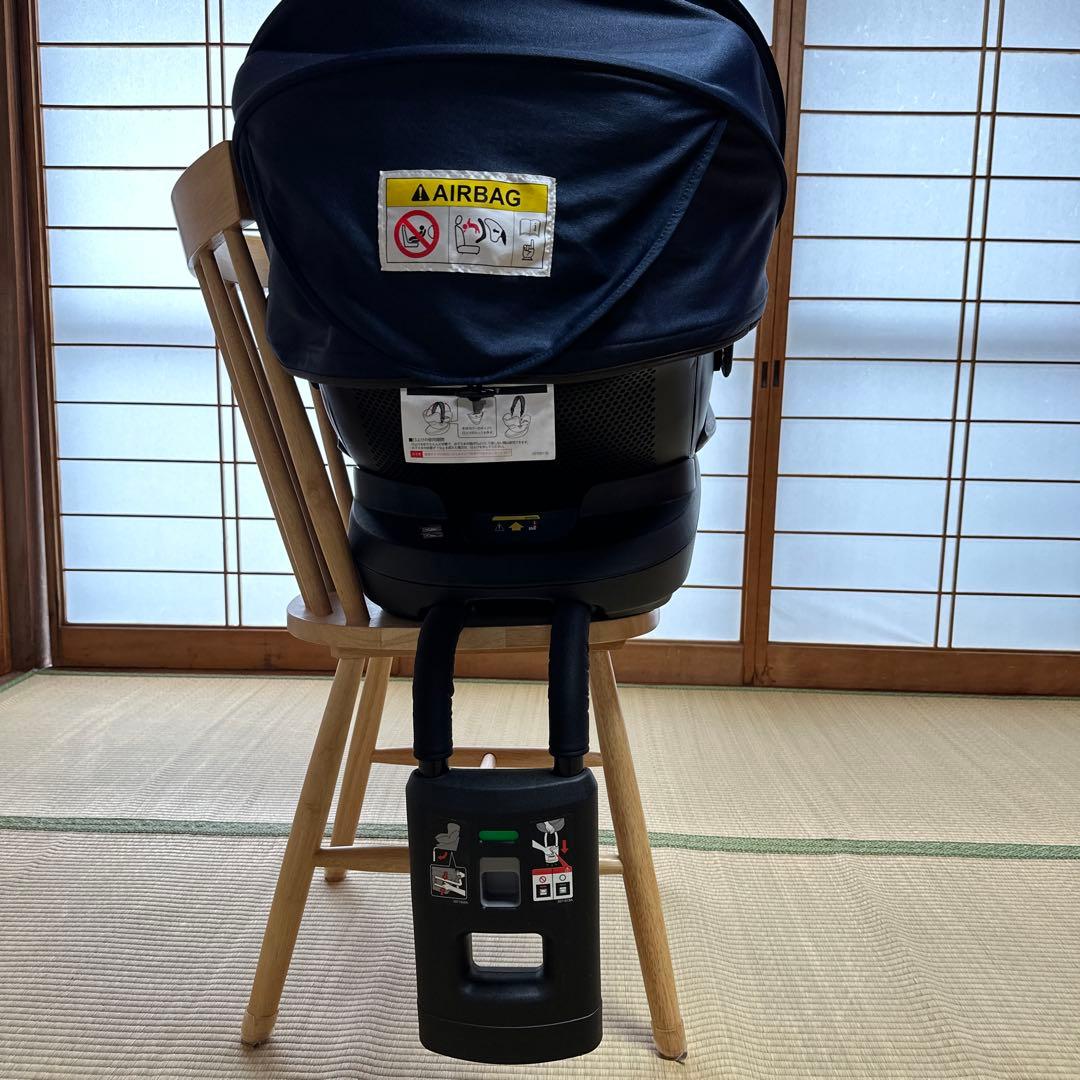 エールべべ チャイルドシート クルット4iグランス　カームネイビー