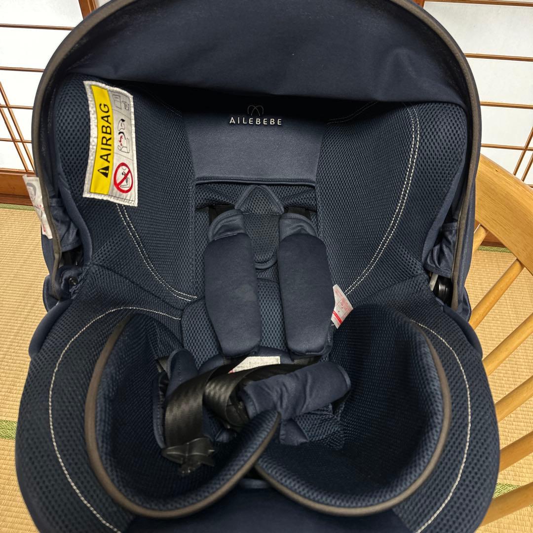 エールべべ チャイルドシート クルット4iグランス　カームネイビー