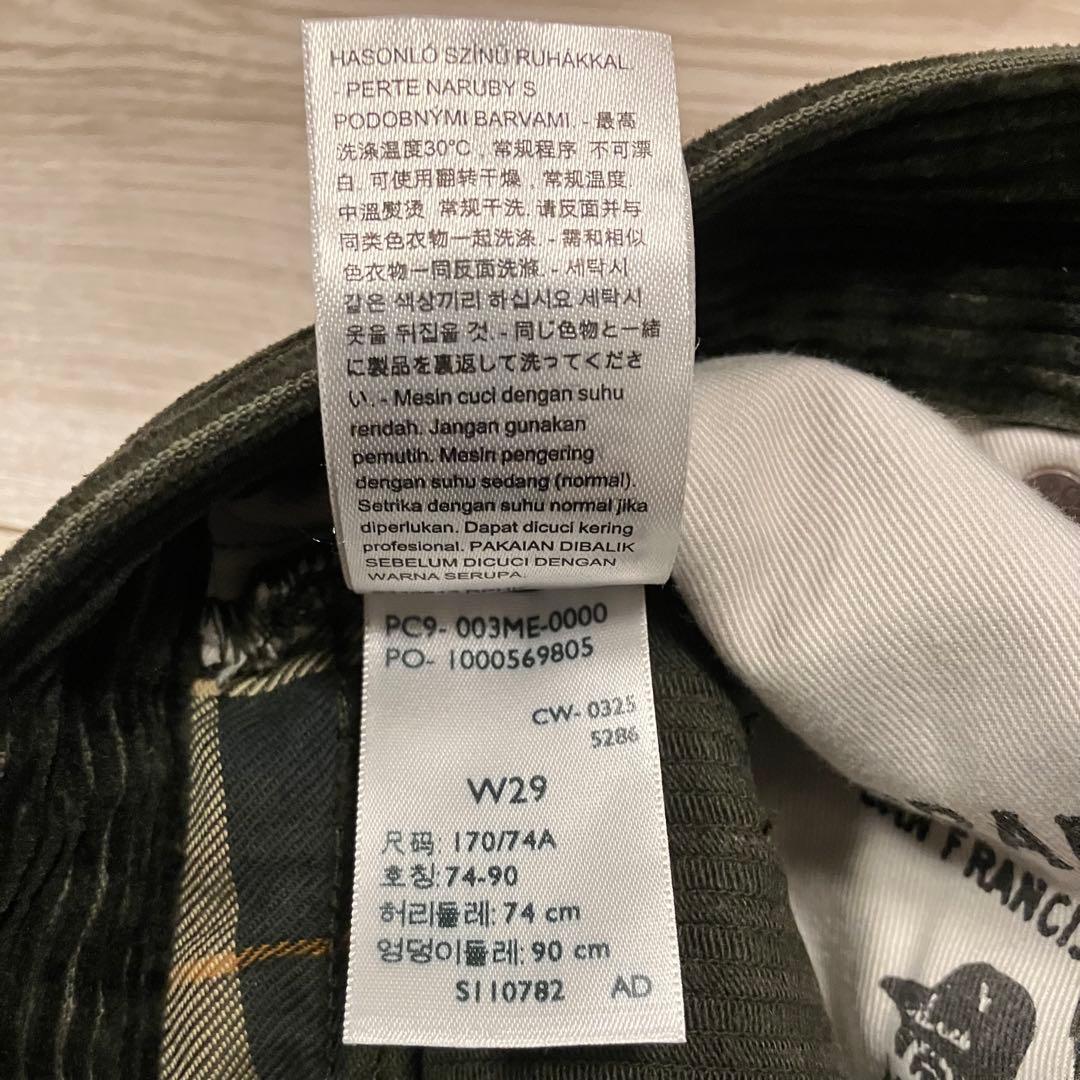 【新品】Barbour × Levi’s 578 コーデュロイトラウザー W29