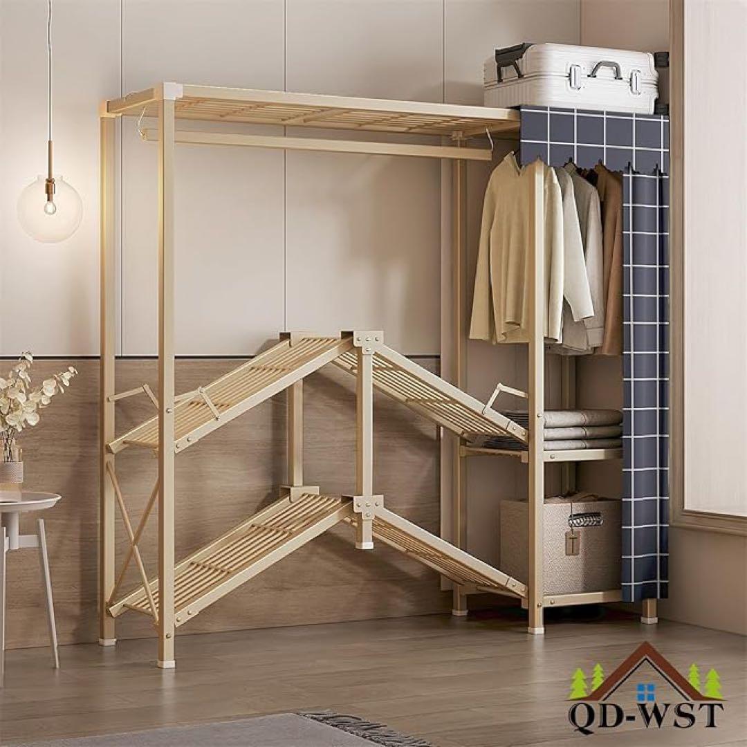 折りたたみ式ワードローブ　大容量クローゼット　収納ラック