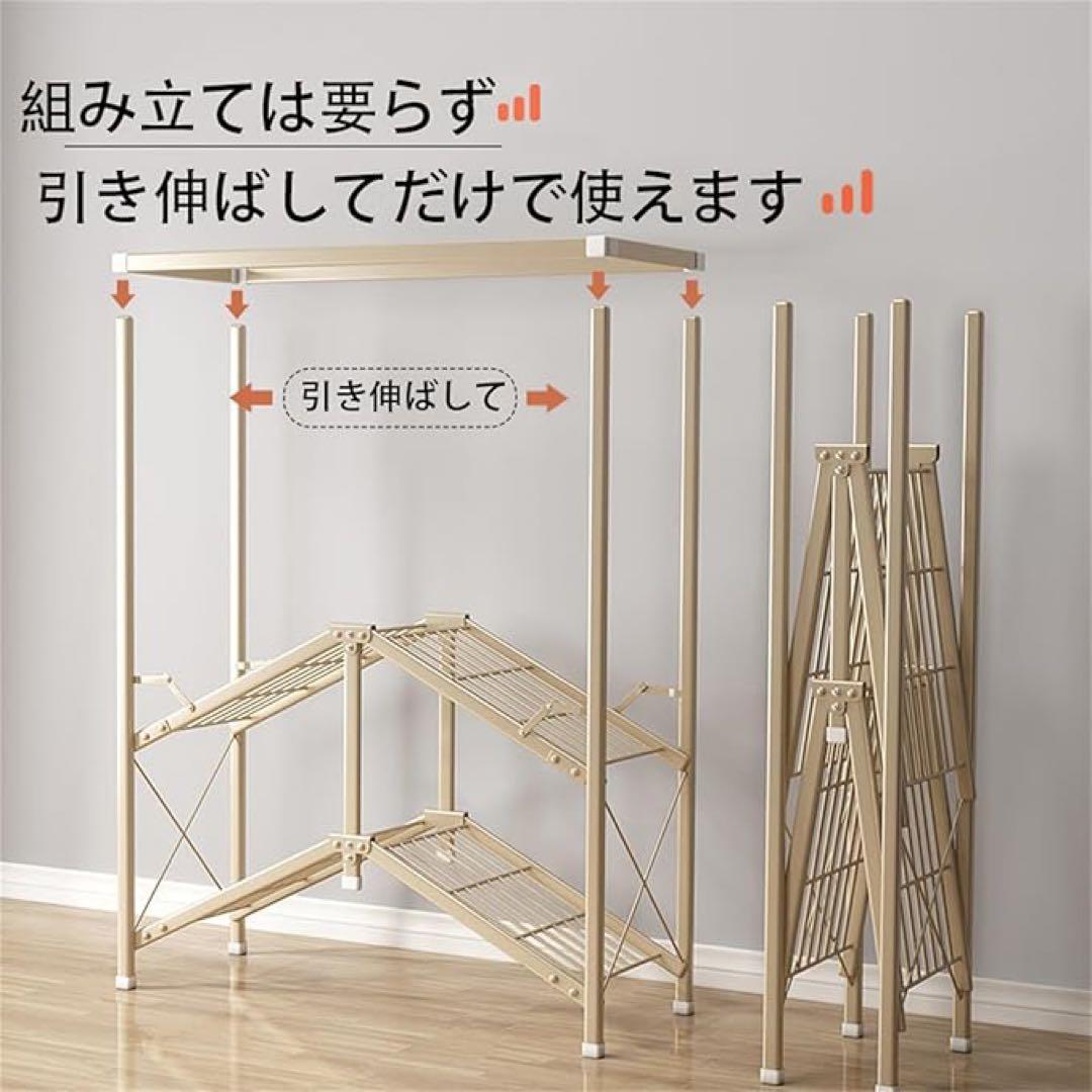 折りたたみ式ワードローブ　大容量クローゼット　収納ラック