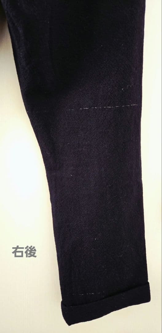 AD2002 COMME des GARCONS HOMME 銀糸混ウールパンツ