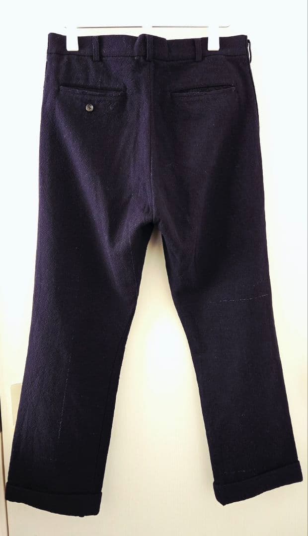 AD2002 COMME des GARCONS HOMME 銀糸混ウールパンツ