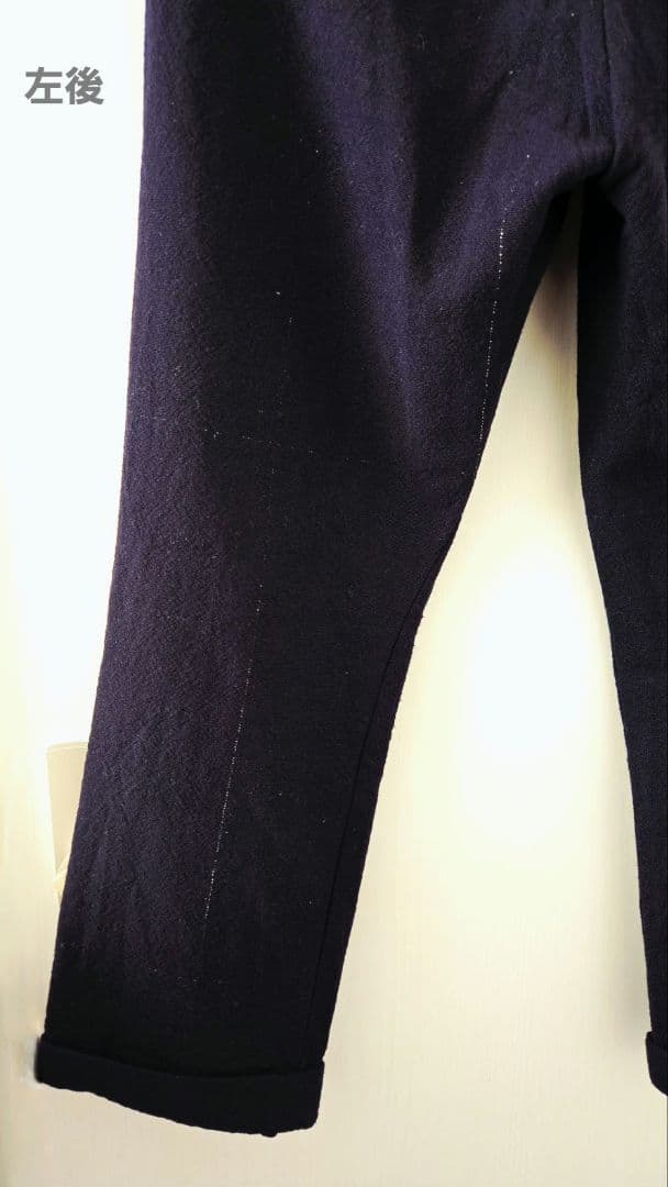 AD2002 COMME des GARCONS HOMME 銀糸混ウールパンツ