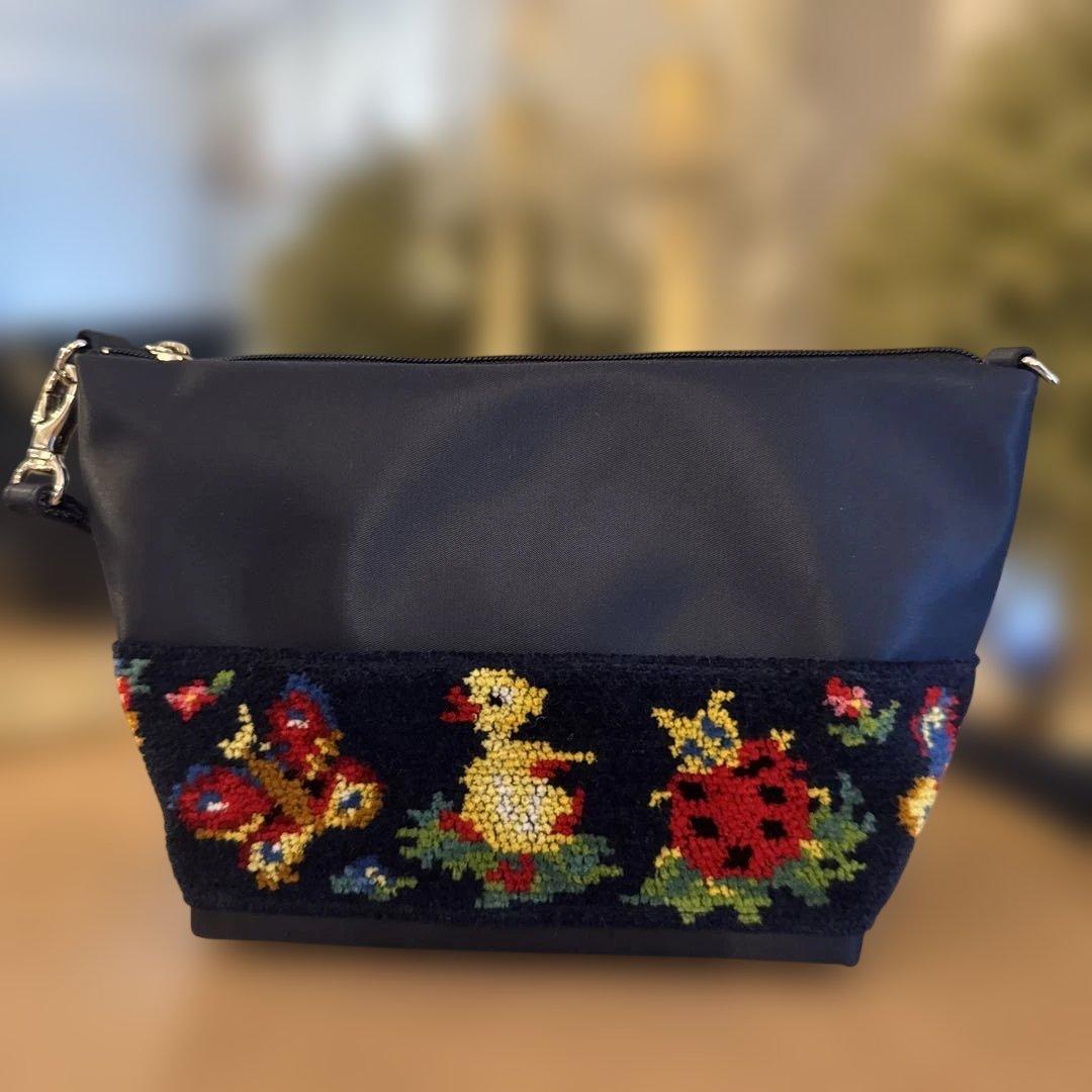 学校　フェイラー　ハイジ　ショルダーバッグ　ネイビー