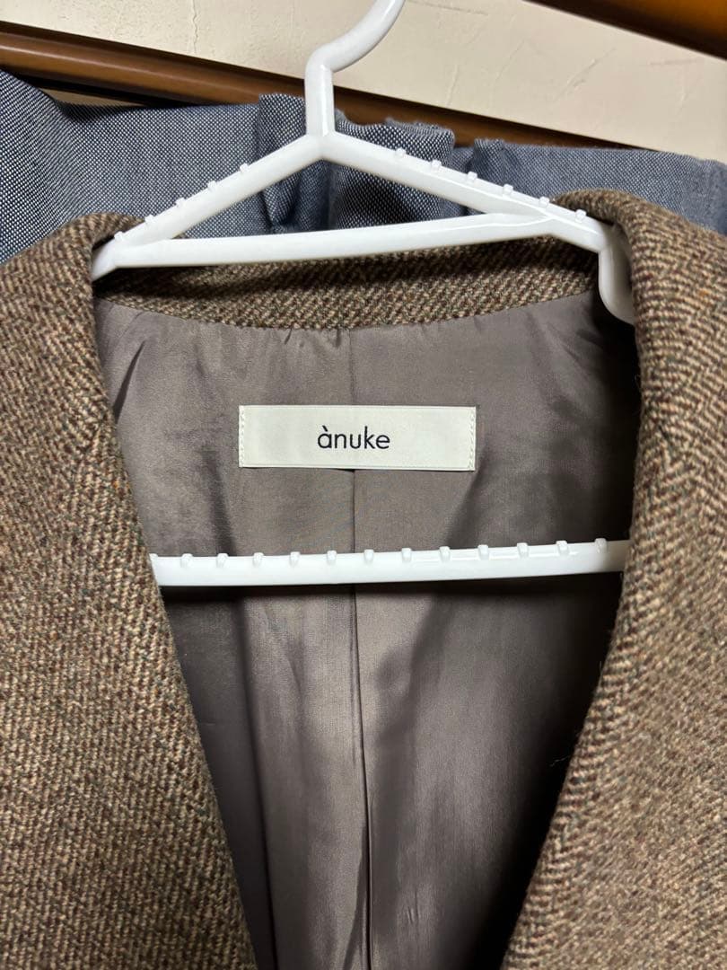 ànuke ヘリンボーンウールジャケット　38