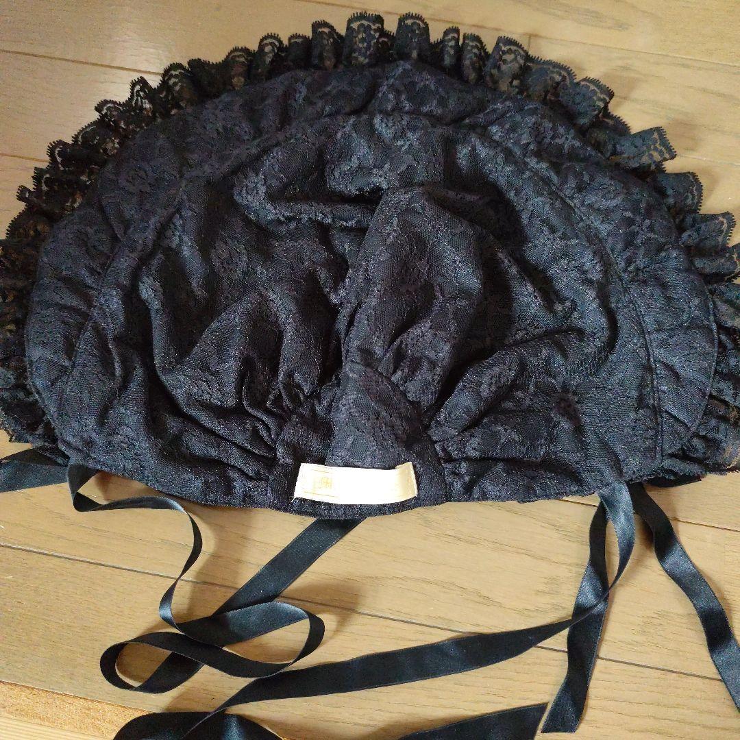 morphose 無地　ボンネット　黒