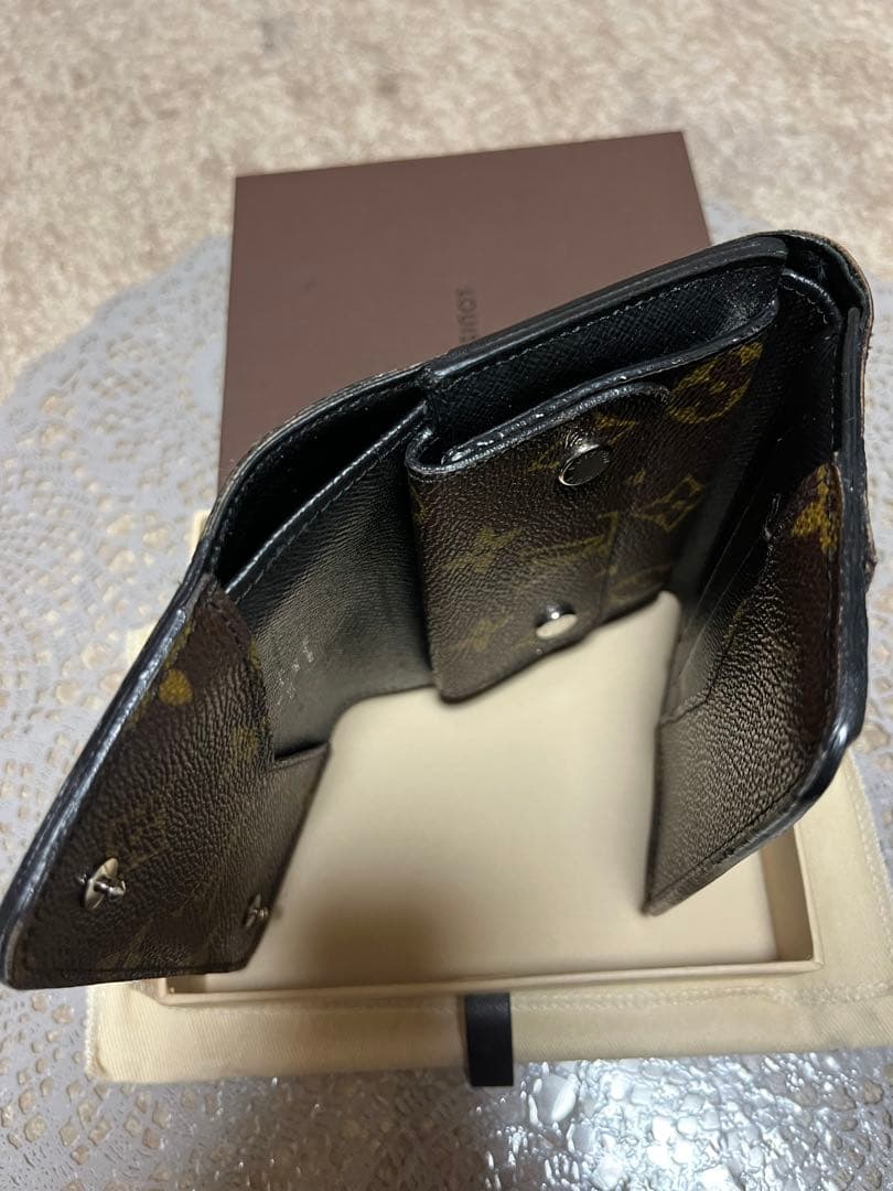 極美品　LOUIS VUITTON マカサーポルトフォイユコンパクト三つ折り財布