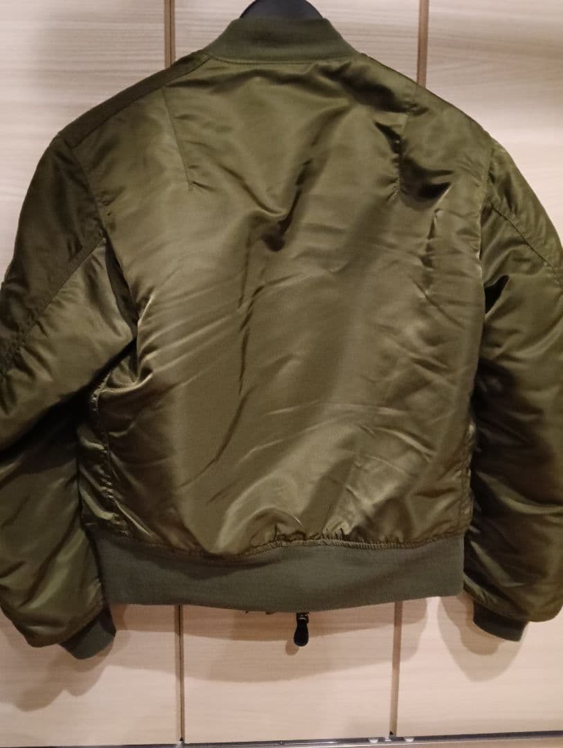 USA製 アルファ MA1　短丈　フライトジャケット　アメカジ　オリーブ　メンズ
