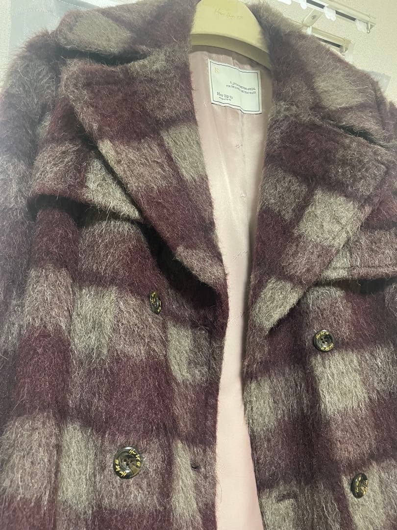 ジャケット・アウター Herlipto Double Breasted Wool-BlendCoat