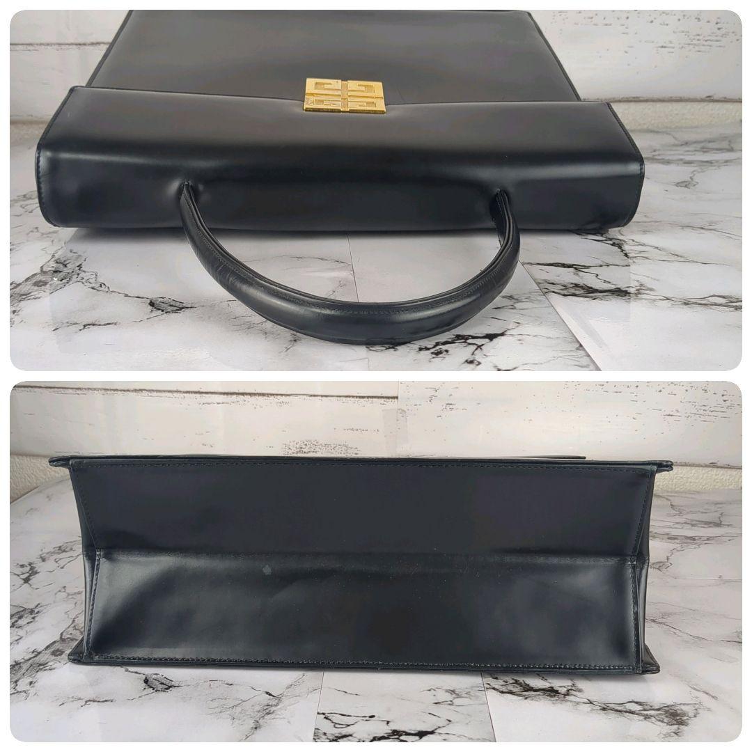 【美品】ジバンシー☆ 4Gロゴ ハンドバッグ A4 ビジネスバッグ レザー　黒