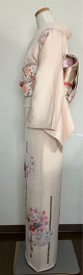 ゆい☆正絹☆訪問着 ペールピンク☆フォーマル☆結婚式、入園入学式、卒園卒業