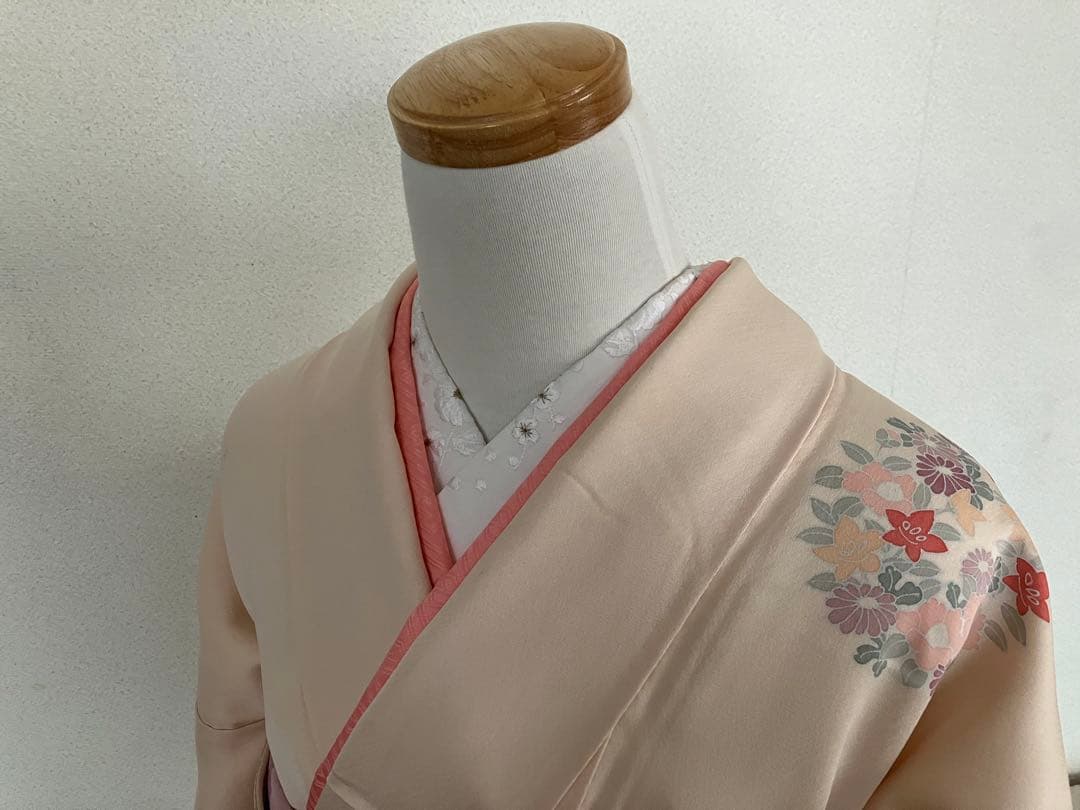 ゆい☆正絹☆訪問着 ペールピンク☆フォーマル☆結婚式、入園入学式、卒園卒業