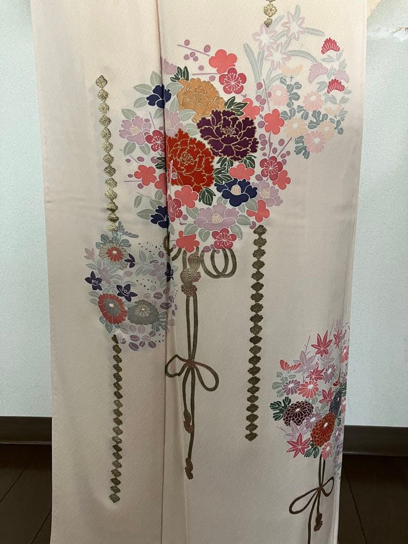 ゆい☆正絹☆訪問着 ペールピンク☆フォーマル☆結婚式、入園入学式、卒園卒業