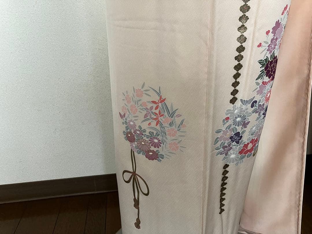 ゆい☆正絹☆訪問着 ペールピンク☆フォーマル☆結婚式、入園入学式、卒園卒業