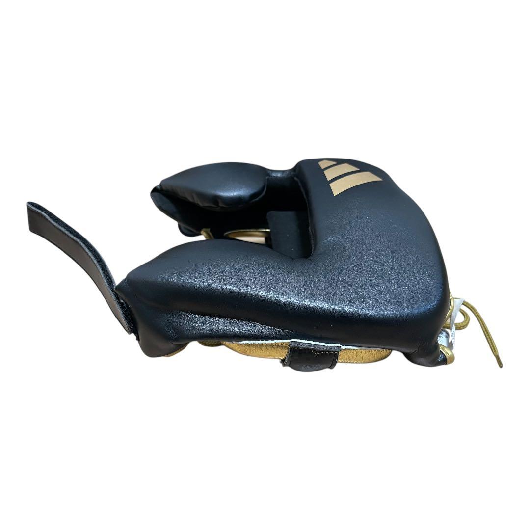 【美品】アディダス ボクシング PRO ヘッドギア ブラックｘゴールド Mサイズ