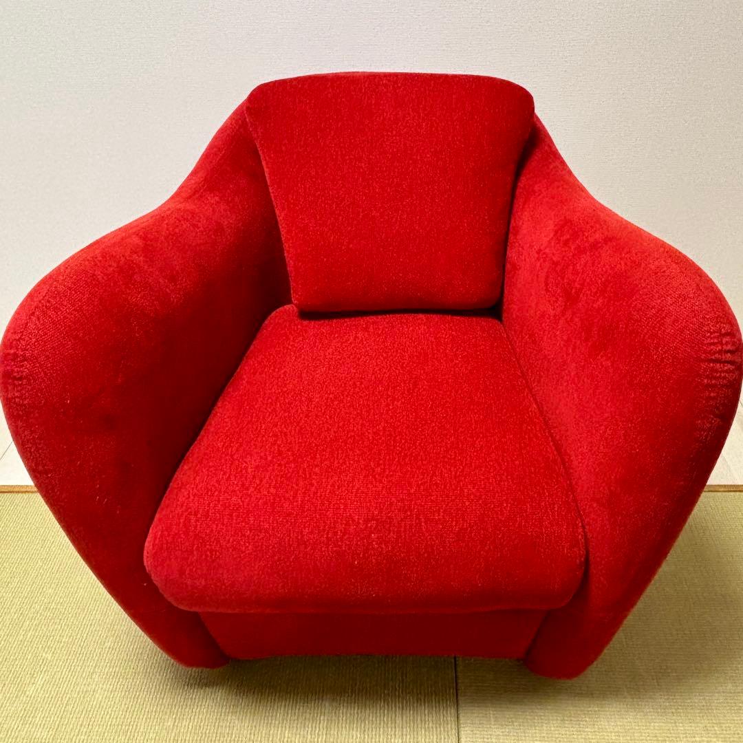 イデー　ミニミラーアームチェア　レッド