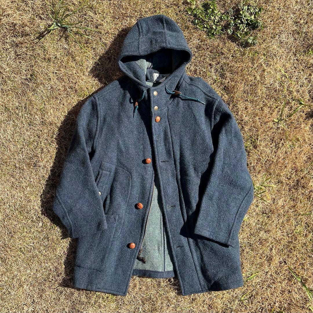 L.L.BEAN ウール ロングコート ダッフルコート 90s USA製