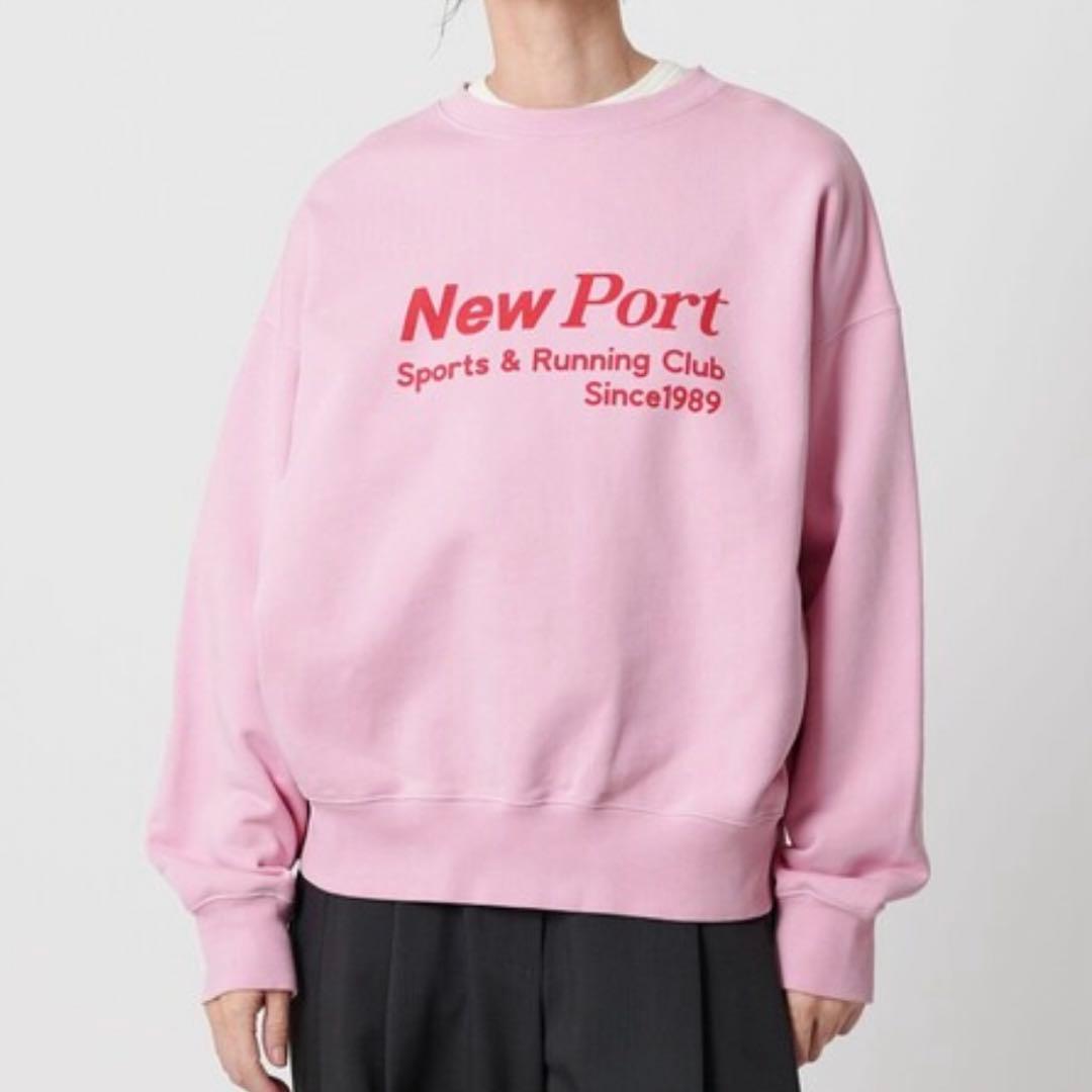 BEAUTY&YOUTH　コットン裏毛 ロゴスウェット プルオーバー