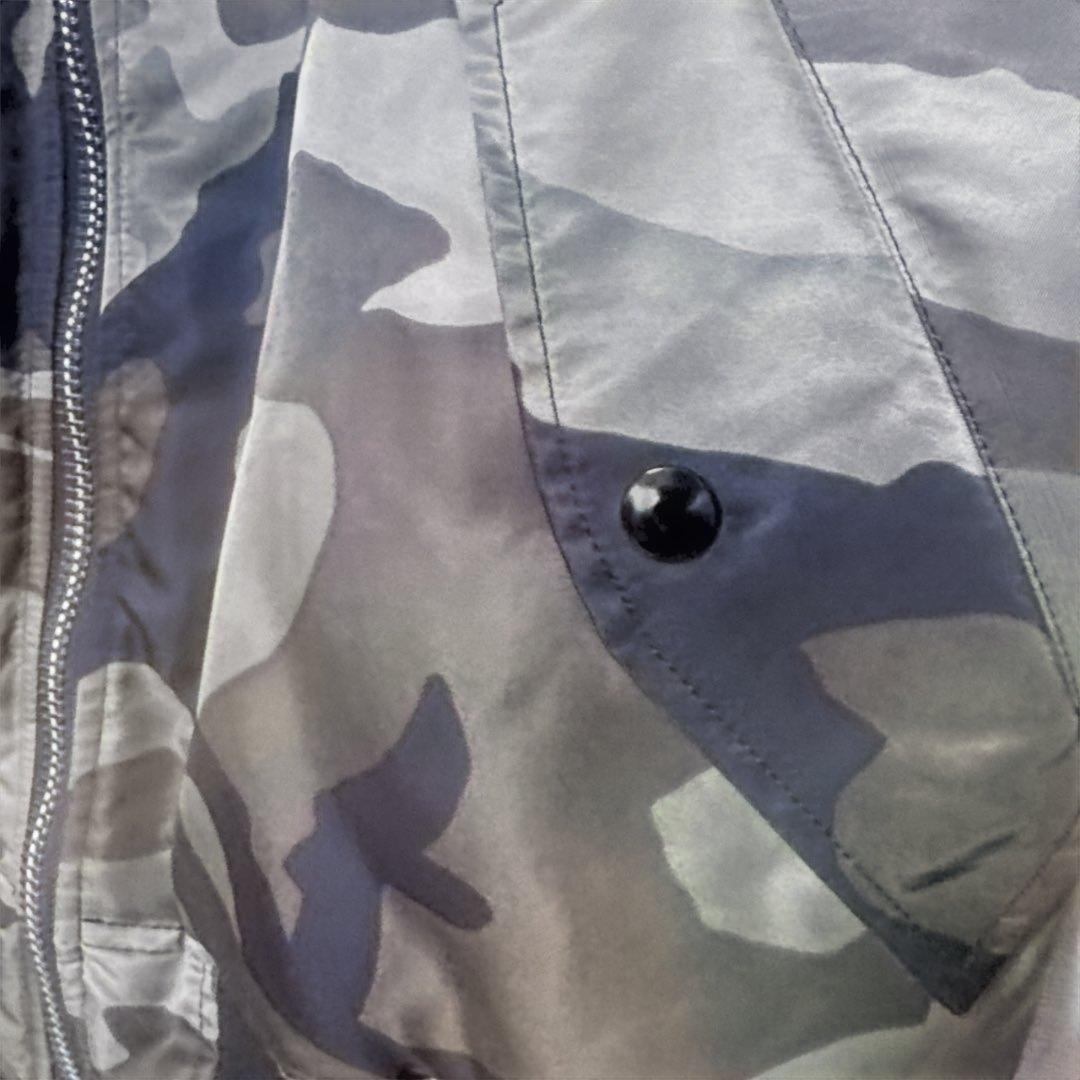 90s ALPHA USA製 黒タグ MA-1 フライトジャケット　迷彩 XL