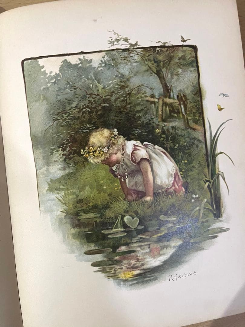 No.409希少 古書 洋書 絵本 児童書　アンティーク　ビクトリア　詩集　童謡