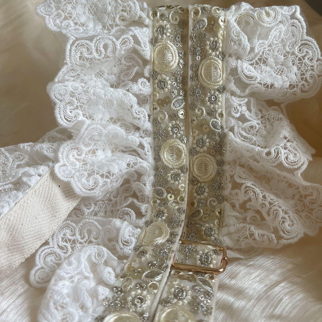 インド刺繍リボン　テトラポーチ