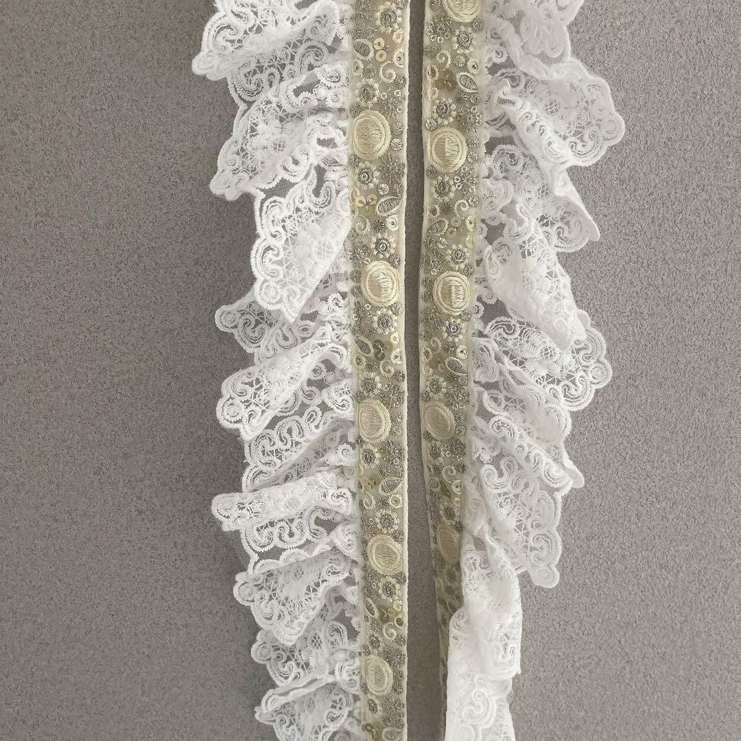 インド刺繍リボン　テトラポーチ