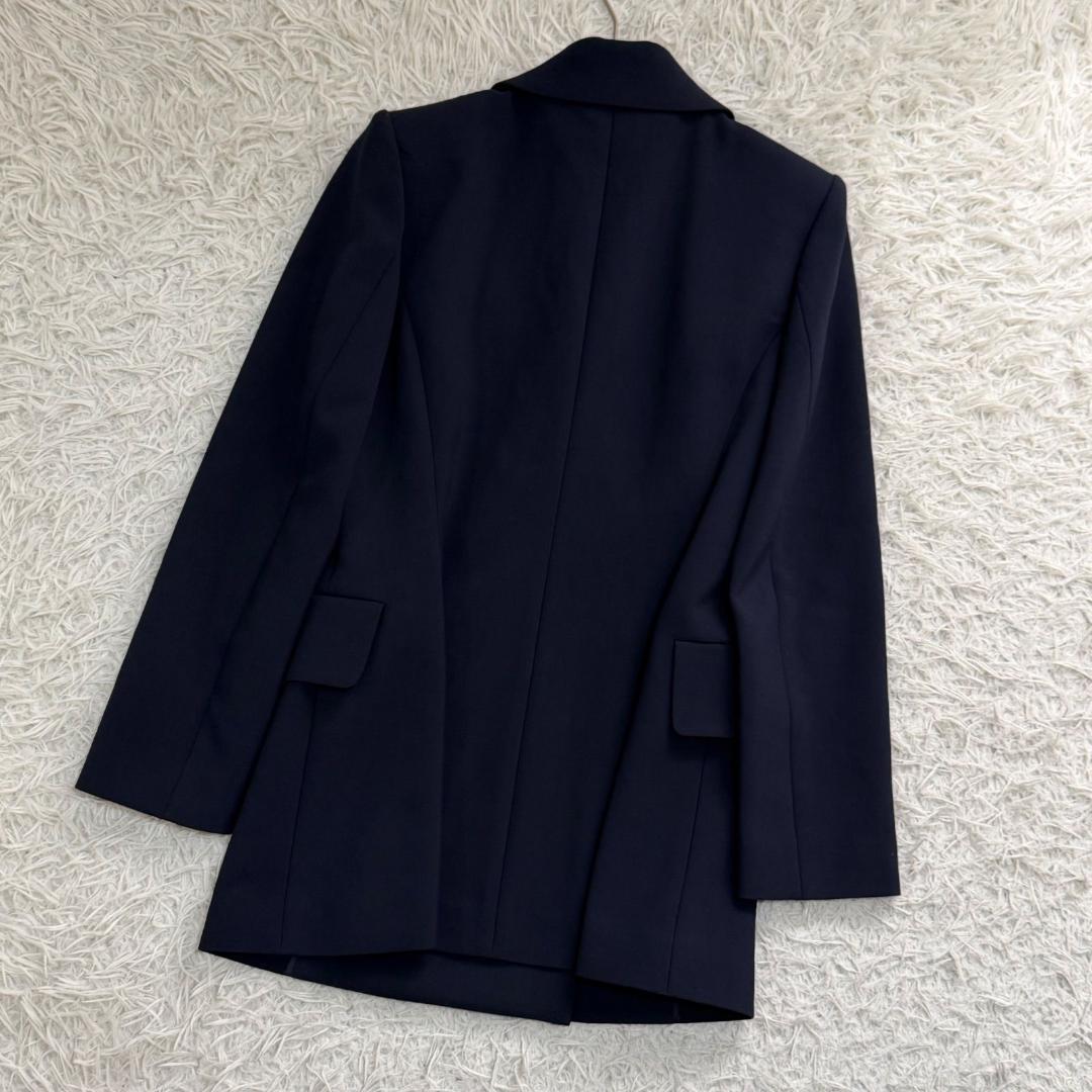 17234✨フォクシーニューヨークコレクション ダブルジャケット 38 M 紺