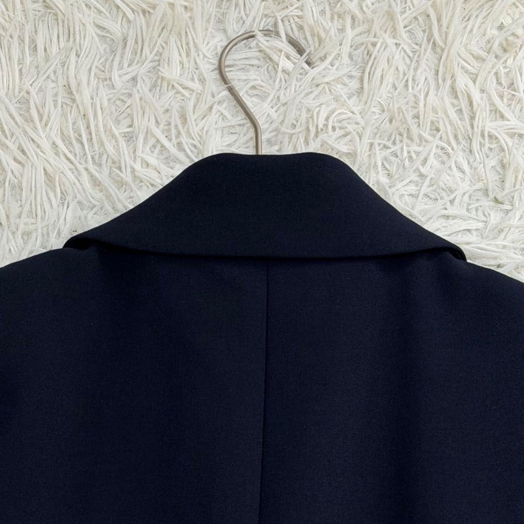 17234✨フォクシーニューヨークコレクション ダブルジャケット 38 M 紺